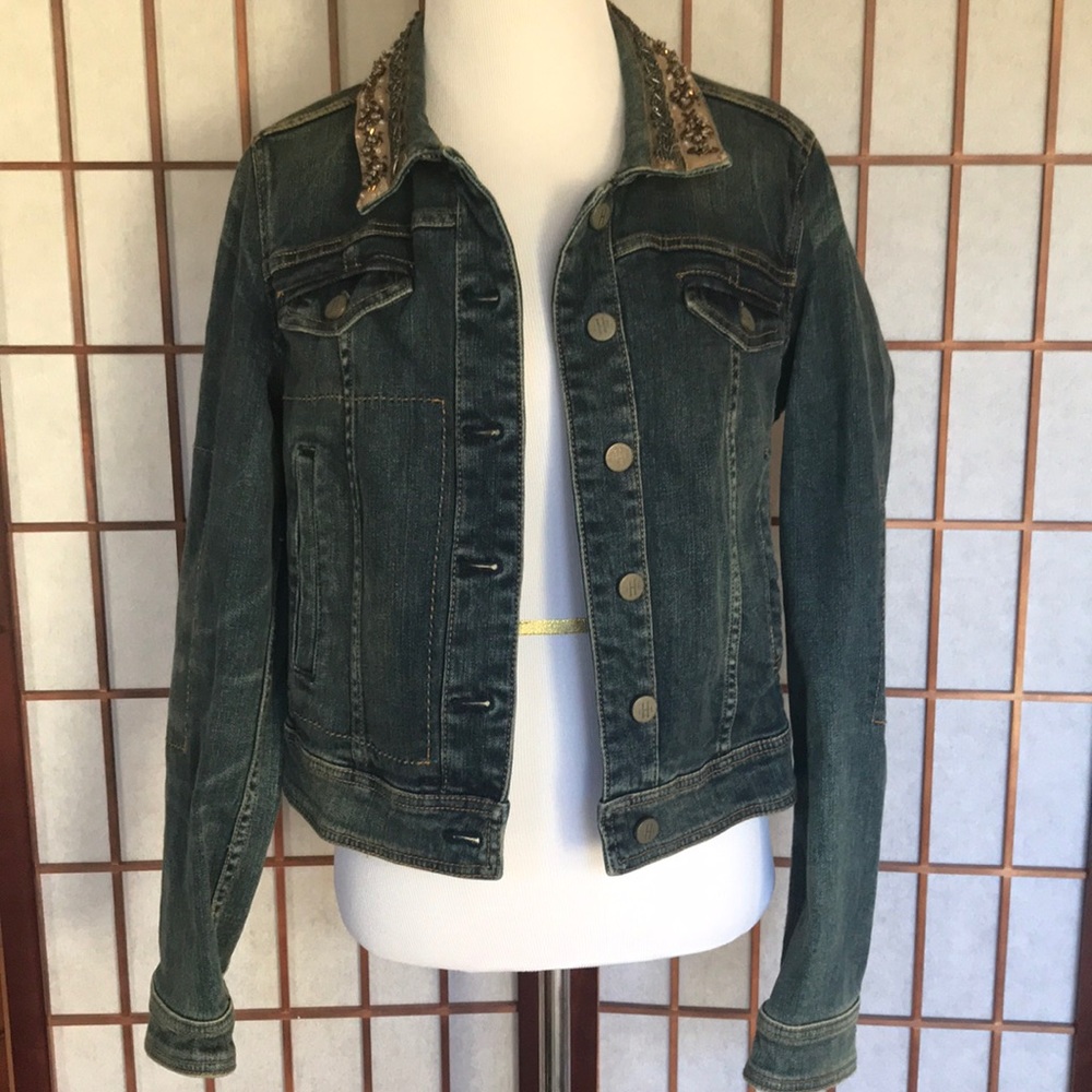 Anthropologie Holding Horses Denim Jacket EUC